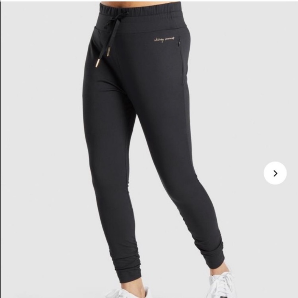 Gymshark x Whitney Simmons Ruched High Waisted Joggers and cropped hoodie
